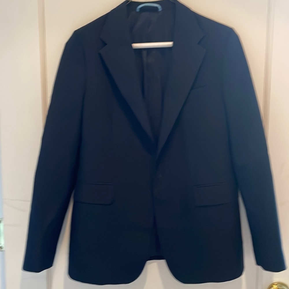 A blue blazer